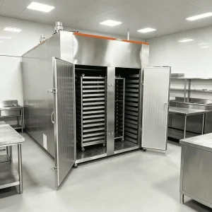 Industrial Food Dryer Machine 304 Stainless Steel Fruit Vegetable Dryer Hot Air Drying Equipment PLC Control 3kW 220-440V