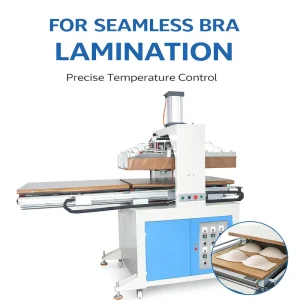 Industrial Garment Lamination Machine Double Station Heat Press Pneumatic Sliding Table Vacuum Suction 9KW