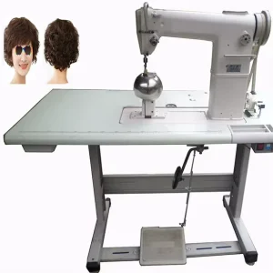 Industrial Human Hair Wig Making Machinery, Single-Needle Sewing Machine with Ball, for Wigs