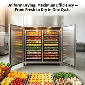 Industrial SUS304 Stainless Steel Electric Heating Hot Air Circulation Drying Oven for Food Agricultural Seafood Herbal Drying
