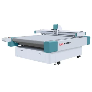 Industrial Semi-Automatic CNC Oscillating Knife Leather Cutting Machine with Imported Servo Motor, Pump, Gear, 0.01mm Precision, 120mm