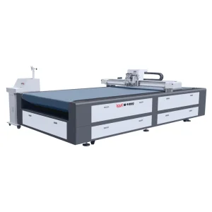 Industrial Semi-Automatic CNC Oscillating-Knife Leather Cutting Machine with Servo Motor, High Precision 0.01mm, 120mm