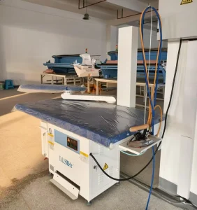 Industrial Steam and Heating Ironing Table for Shirt Ironing and Pressing