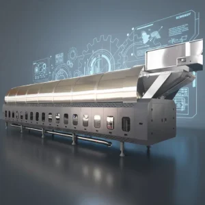 Industrial Textile Line Tunnel Washer, Commercial Laundry Equipment, Steam-Powered Cold Water Washing Machine