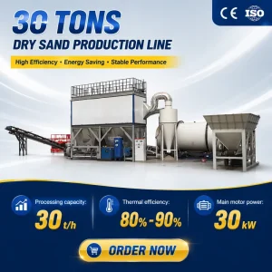 Industrial Three-Pass Rotary Sand Dryer for Construction and Mineral Processing