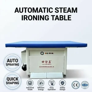 Integrated Air Blowing Vacuum Ironing Table Auto Steam Spray Pressing Table for Knitted Clothes and Sweaters