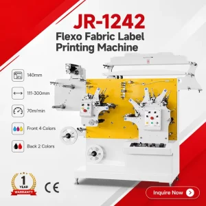 JR-1242 Flexo Fabric Label Printer for Ribbon Care Labels