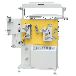 JR-1521 2+1 Color Flexo Fabric Cotton Label Printing Machine for Satin Ribbon Garment Care Labels