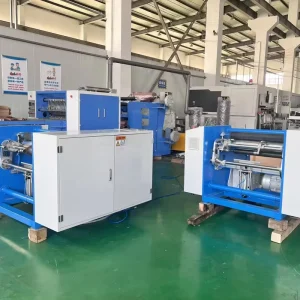LKSR 450 Semi-automatic Aluminum Foil Roll Rewinding Machine