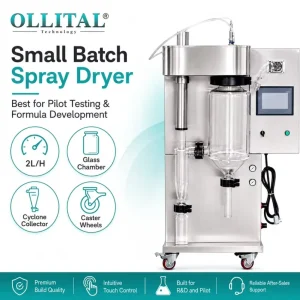 Lab Scale Spray Dryer 2L Laboratory Drying Equipment for Research, Powder Testing, and Development