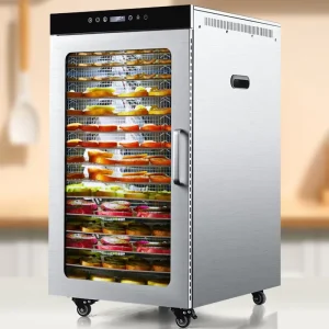 Large Capacity Commercial Food Dehydrator for Fruits Meat Jerky Seafood Bamboo Shoots and Mushrooms