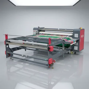 Large Format Oil Roller Heat Sublimation Transfer Machine Roll-to-Roll Heating Roller for Garment Fabric Printing