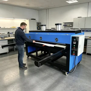 Large Format Pneumatic Heat Press Machine for Fabric Garment Printing, Sublimation, 200 x 100 cm