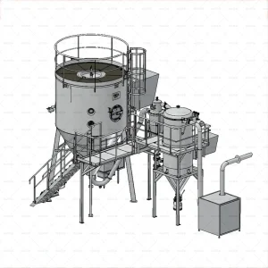 Large Industrial Chemical Powder Spray Dryer