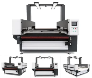 Large Size 1800*2000 Fabric Laser Cutting Machine with Panoramic Camera and Automatic Edge Tracking for Sofa Upholstery and PU Leather