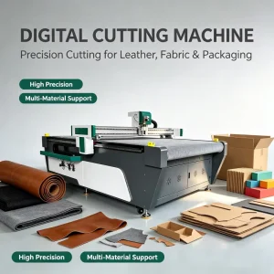 Leather Strap, Fabric, Window Blind, and Curtain Flatbed CNC Knife Cutting Machine