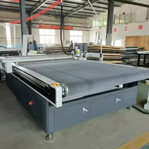 Leather and Fabric Sofa Cover CNC Rotary Knife Cutting Machine