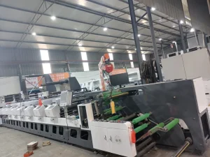 Letterpress Flexographic Printing Machine ZBRY-550, 180 m/min, Servo-Controlled Automatic 8-Color UV-Curing Plastic Bag Printer