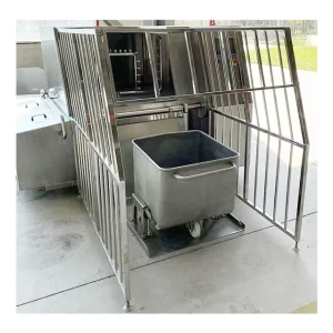 Low Water Consumption Industrial Meat Trolley Washing Machine