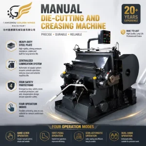Manual Die Cutting and Embossing Machine for Paper Packaging Products