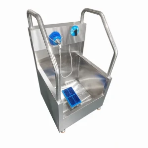 Manual Shoe Cleaning Station with Stationary and Handheld Brushes, SUS304