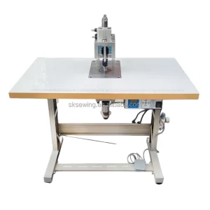 Manual Ultrasonic Tape Cutting Machine for Fabric Belt Loops and Silk Material with Hole Punching
