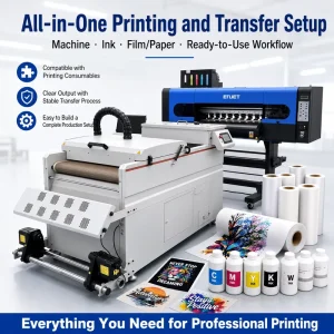 Manufacturer Supplies 60cm DTF Heat Transfer Printer for T-Shirts and Canvas Bags