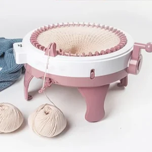 Mini DIY Hand Crank Educational Sweater and Sock Knitting Machine, 40 Needles, 120 Inch, Home Use
