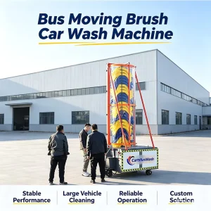 Mobile Automatic Brush Bus Washing Machine for Heavy Trucks, Public Buses, and Logistics Fleets
