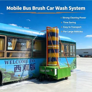 Mobile Large Brush Bus Washing Machine Rechargeable Lithium Equipment 3.1m 4.2m for Trucks and Buses
