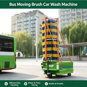 Mobile Single Brush Coach Washing Machine Portable Commercial Electric Equipment for Trucks and Buses