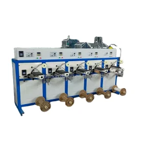 Motorized PP Raffia Twine Winding and Rope Spool Rewinding Machine, 25 cm, Single/Three Phase