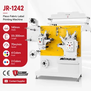 Multicolor Flexo Textile Label Printing Machine, 140 mm Printing Width, for Clothing Woven Ribbon Labels