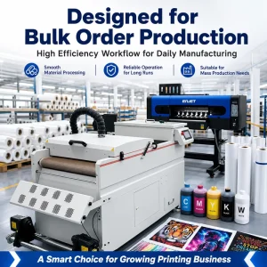 OEM Factory 60cm PET Film DTF Printer with I3200 Print Head, Powder Shaker and Oven