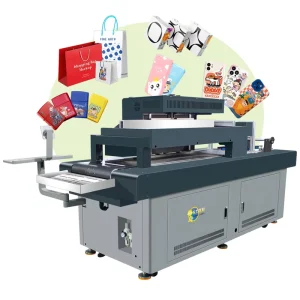 One-Pass UV Printer with Automatic Printing for Acrylic, Glass, Bottles, and Labels