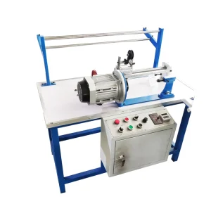 One Reel Head Electric Winding Machine for Yarn, Cable, and Wiring Harness Material with Tension Pay-off Frame