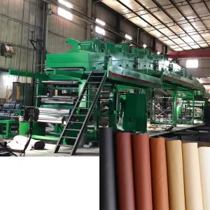 Organosilicon Synthetic Leather Coating Machine for Manufacturing Purses, Bags and Car Seat Covers