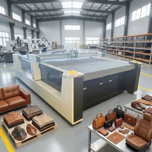 Oscillating Knife Pattern Cutting Machine for Shoes and Bags, Leather, PU, and Fabric