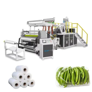 PE Double-Screw Stretch Film and Sheet Making Machine for Food, Textiles and Packaging