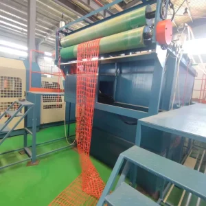 PE Safety Warning Fence Net Extruder Machine, 2 Tons Daily Capacity, Protection Mesh Extrusion Equipment
