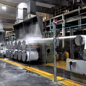 PET Staple Fibre Polyester Chip Spinning Machine Line