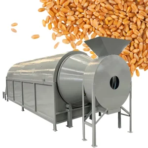 PLC-Controlled Motor-Driven Rotary Drum Dryer Machine for Food Processing SUS304 Stainless Steel