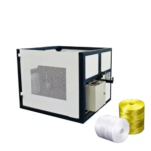 PP Plastic Rope Twisting and Winding Machine with Engine Adjustable Spool Diameter 2-8 mm