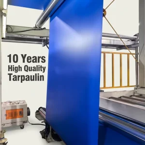 PVC Knife-Coated Tarpaulin with UV Protection, Anti-Tear and Anti-Mildew Properties for Truck Covers and Outdoor Shelters