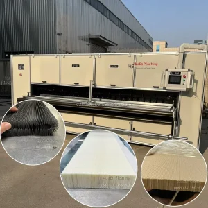 Pleated Insect Screen Mesh Folding and Pleating Machine for Flat Mesh, 3000mm Working Width, Servo System