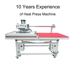 Pneumatic 60×80 Double-Station Heat Press Machine with Top and Bottom Heating and Individual Control Panel
