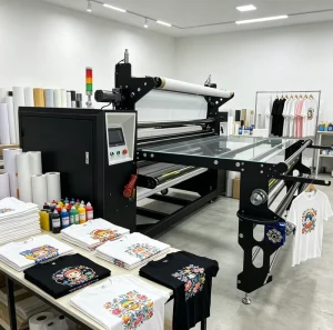 Pneumatic Automatic Roll-to-Roll Calender Sublimation Heat Transfer Printing Machine