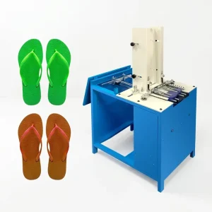 Pneumatic EVA Flip Flop Strap Attaching Machine for PE PVC Rubber Sole Shoes