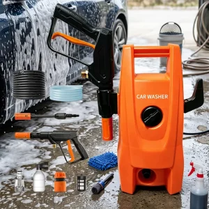 Portable Electric High-Pressure Car Washer, Water Jet Cleaner, Home and Garden Use