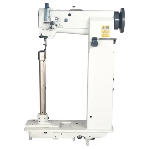Post-Bed Walking-Foot Lockstitch Industrial Sewing Machine with 180° Rotating Arm for Leather Shoes
